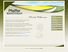 Tablet Screenshot of bestattungen-pfeiffer.de